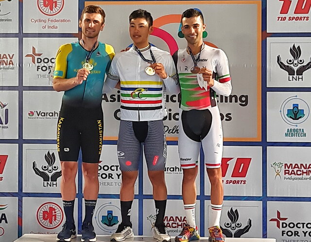 مصائب رکابزن ایران برای برنز آسیا/ تجهیزات قرضی به داد گنج‌خانلو رسید