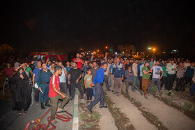 انفجار و آتش سوزی مرگبار تانکر حامل سوخت - قم