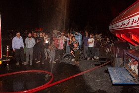انفجار و آتش سوزی مرگبار تانکر حامل سوخت - قم