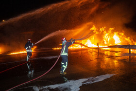 انفجار و آتش سوزی مرگبار تانکر حامل سوخت - قم