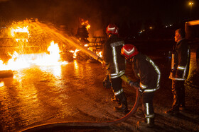 انفجار و آتش سوزی مرگبار تانکر حامل سوخت - قم