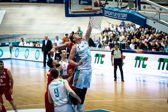 آمار بازی تیم ملی بسکتبال ایران مقابل قزاقستان/ جمشیدی محو بود!