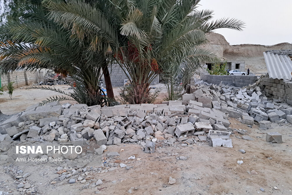 گزارش تصویری / تخریب ۱۰۰ درصدی برخی منازل در زلزله هرمزگان