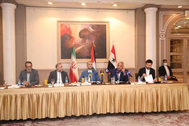 دیدار وزیر امور خارجه با رهبران گروههای فلسطینی