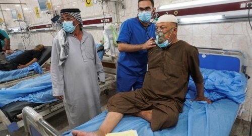 طوفان گرد و غبار ۵۰۰ نفر را در عراق راهی بیمارستان کرد طوفان گرد و غبار ۵۰۰ نفر را در عراق راهی بیمارستان کرد