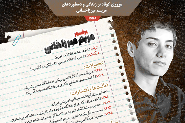 اینفوگرافیک / مروری کوتاه بر زندگی و دستاوردهای مریم میرزاخانی