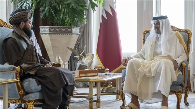 گفتگوی امیر قطر با وزیر دفاع افغانستان گفتگوی امیر قطر با وزیر دفاع افغانستان