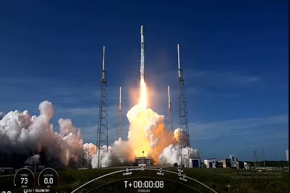 ۵۳ ماهواره اینترنتی "استارلینک" به مدار زمین پرتاب شدند