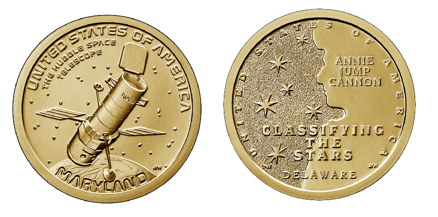 تصویر موشک ناسا روی سکه ۱ دلاری