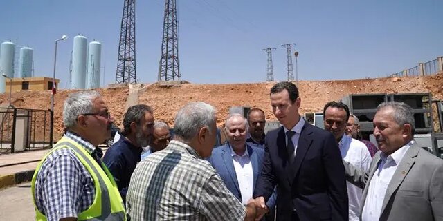 بشار اسد به حلب رفت