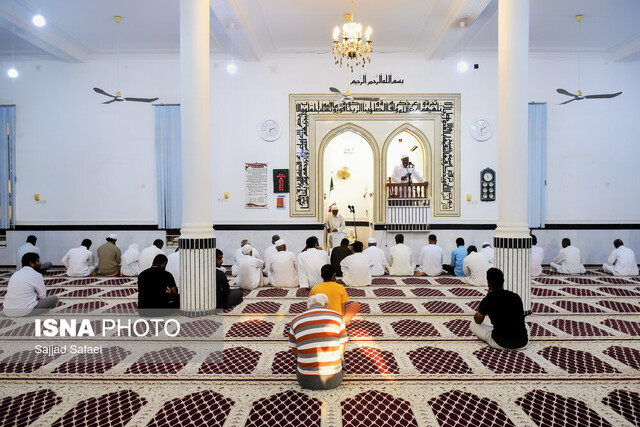 نماز عید سعید قربان اهل تسنن درجزیره شیف
