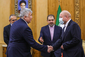 مراسم بدرقه رییس مجلس به ازبکستان