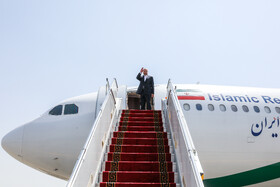 مراسم بدرقه رییس مجلس به ازبکستان