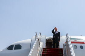 مراسم بدرقه رییس مجلس به ازبکستان