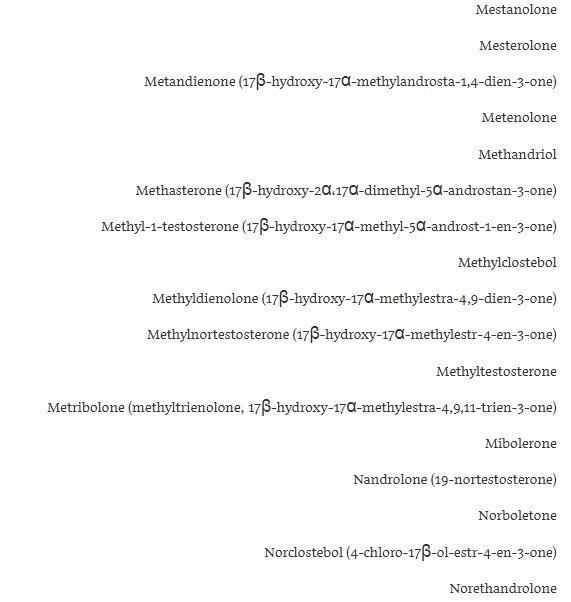 موادی که همواره دوپینگ هستند+ اسامی