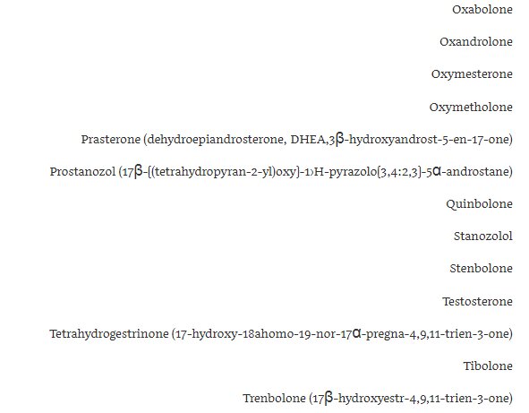 موادی که همواره دوپینگ هستند+ اسامی