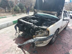 تصادف بنز با ۶ خودرو در نیاوران/ حریق ناگهانی پژو پارس در اتوبان کرج