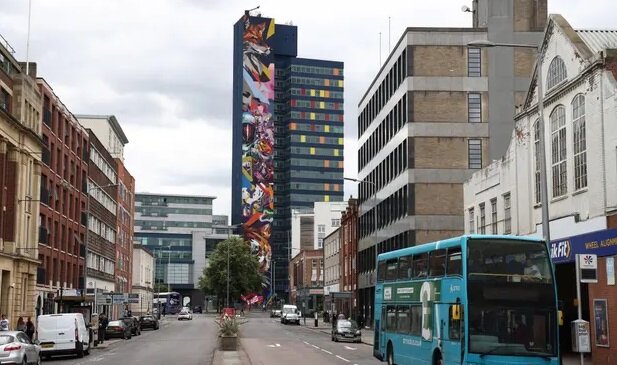 تصاویری از بلندترین گرافیتی اروپا 