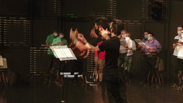 عکس از اینستاگرام گروه برگزاری کنسرت گروه کر «تنال» به رهبری «میلاد عمرانلو»