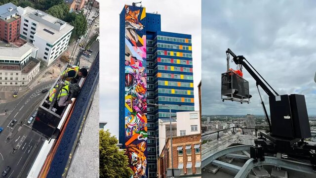 تصاویری از بلندترین گرافیتی اروپا