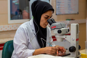 آزمایشگاه اصلاح نژاد بایوفارم در مجتمع تحقیقاتی شهدای جهاددانشگاهی - کرج