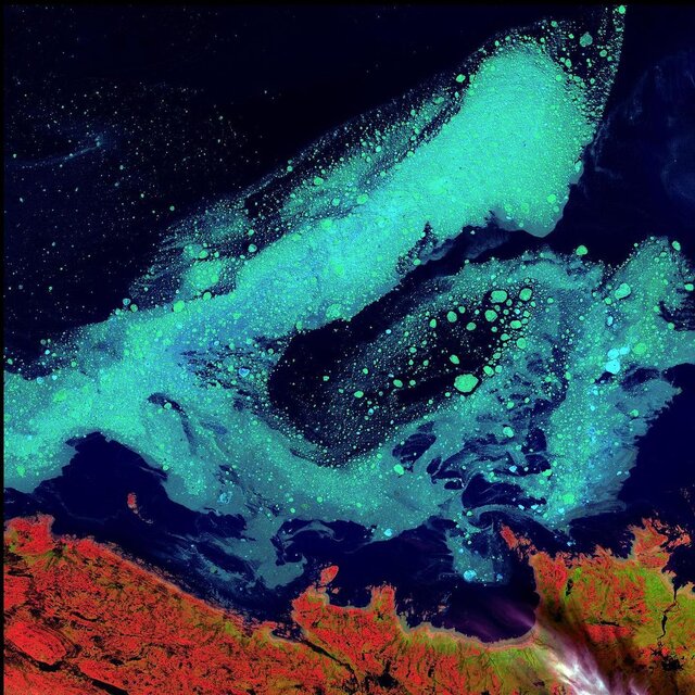 تصاویر ماهوارهای که به آثار هنری شباهت دارند