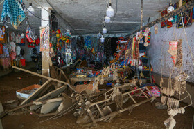 خسارات وارد شده از جاری شدن سیلاب و رانش زمین در امامزاده داوود تهران