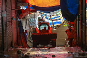 سیل در منطقه کن تهران