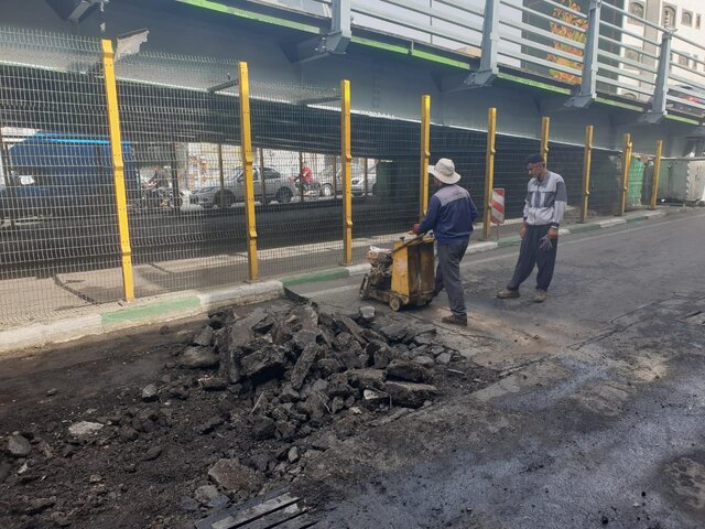 بازگشایی خیابان سپاه تا ساعاتی دیگر +عکس