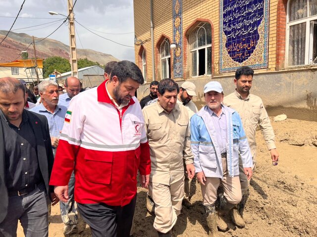 بازدید مخبر، نامی و کولیوند از روستای مزداران سیل فیروزکوه سنگینتر از سیل امامزاده داوود است