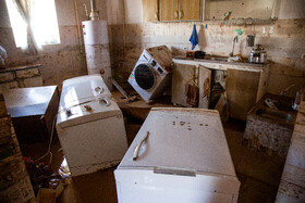 خسارت سیل در روستای آهنگران استان مرکزی