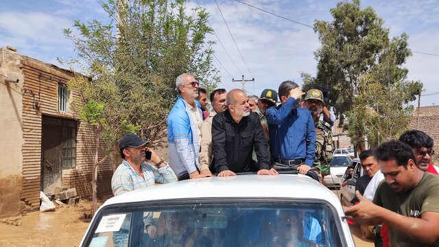 عکس تزئینی است وزیر کشور وارد کوثرریز رفسنجان شد + عکس