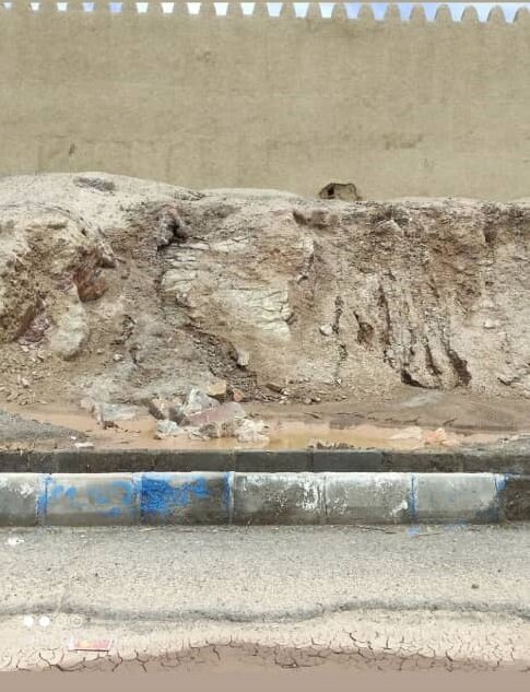 باران ارگ ساسانی را شست