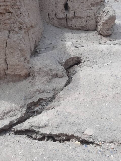 باران ارگ ساسانی را شست