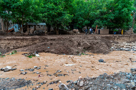 آبگرفتگی و تخریب منازل در "صیدون" باغملک / سیل، تاسیسات آب را با خود برده است