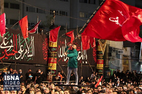 ویدئو / عزای شب چهارم محرم در باغ فیض تهران