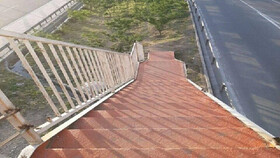 سرقت نرده‌های پل عابر پیاده در کرج