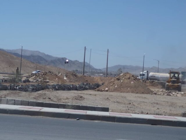 ساخت المان و میدان ورودی شهر زاهدان آغاز شد