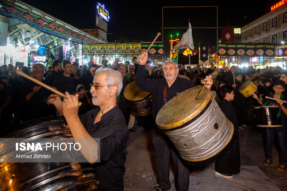 تصاویری از مراسم سنتی مشق شمشیر نجفیهای مقیم قم