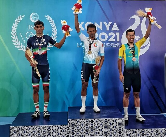 اولین مدال کاروان ایران در بازی های کشورهای اسلامی/ دوچرخه‌سواری نقره گرفت