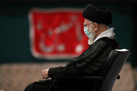 مراسم عزاداری مقام معظم رهبری در شب تاسوعای حسینی