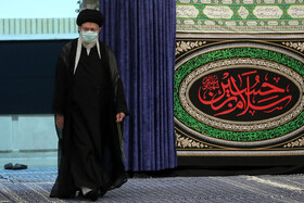 مراسم عزاداری مقام معظم رهبری در شب تاسوعای حسینی