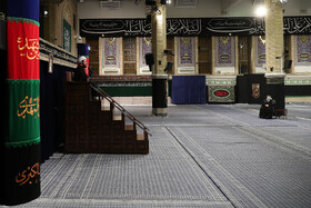 مراسم عزاداری مقام معظم رهبری در شب تاسوعای حسینی