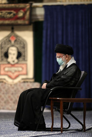 مراسم عزاداری مقام معظم رهبری در شب تاسوعای حسینی