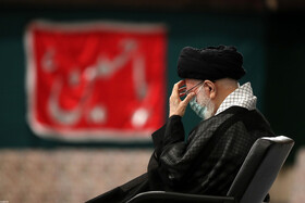 مراسم عزاداری مقام معظم رهبری در شب تاسوعای حسینی