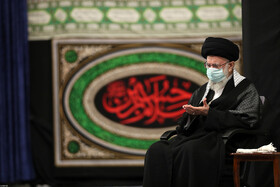 مراسم عزاداری مقام معظم رهبری در شب تاسوعای حسینی