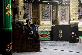 مراسم عزاداری مقام معظم رهبری در شب تاسوعای حسینی