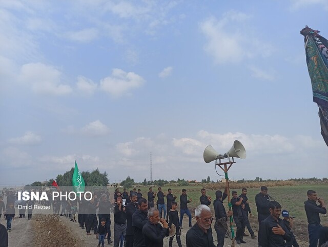 مردم روستای "شهید بهشتی" گنبدکاووس در سوگ‌ساقی کربلا