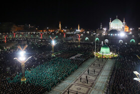 مراسم خطبه خوانی شب عاشورا در حرم مطهر رضوی