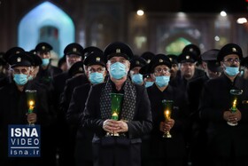 ویدئو / خطبه‌خوانی شب عاشورا در حرم امام رضا (ع)